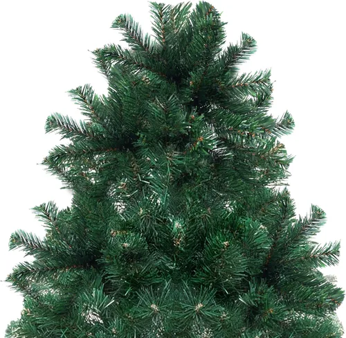 Vista 7 de árbol de Navidad, de Holiday Essence, artificial, verde, con 4 patas, 300 ramas, con base de PVC, sin luz
