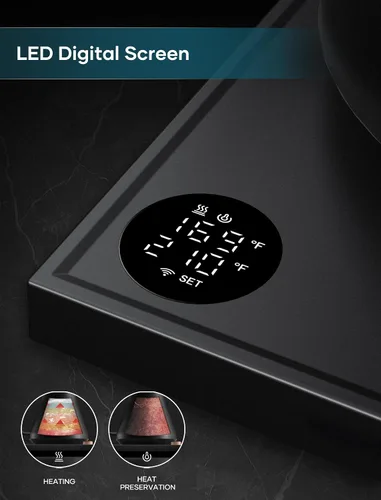 Vista 6 de INTASTING Hervidor Eléctrico de Cuello de Cisne, Control de Temperatura Preciso ±1℉, Interior de Acero Inoxidable, Calentamiento Rápido para Café