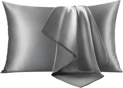 Vista 74 de INFIIXSO Funda de almohada de seda de morera, para cabello y piel, tamaño estándar, cremallera oculta, 20 x 26 pulgadas, suave y refrescante