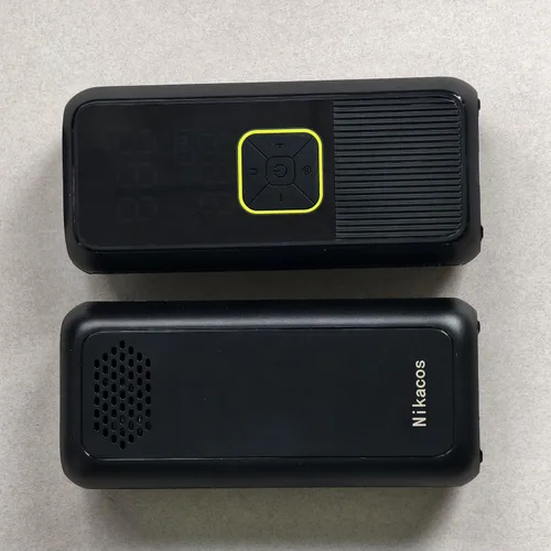 Vista 2 de Inflador de neumáticos, compresor de aire portátil, bomba de aire recargable de 150 PSI con manómetro digital y luz LED, bomba de neumáticos