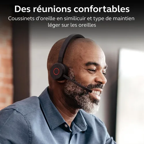 Vista 4 de Jabra Evolve 65 TE - Auriculares inalámbricos estéreo USB-A MS / auriculares de música