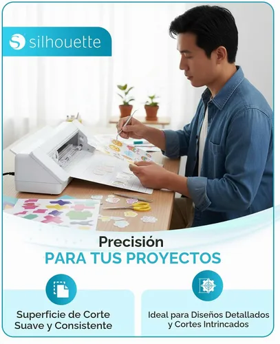 Vista 4 de Alfombrilla de corte Silhouette para máquinas Cameo de 12 x 12 pulgadas, paquete de 3