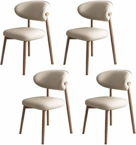 Vista 12 de Solid Wood Dining Chairs Kitchen Chairs Set of 2 Mid Century Modern Dining Chairss with Wooden Frame and Upholstered, Armless, Cafe Casual Chairss