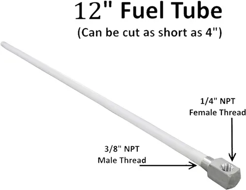Vista 3 de 7-0948 Tubo de retiro de combustible de profundidad estándar universal para tanque de gasolina de barco, tubo de combustible de polietileno rígido