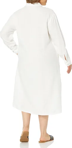 Vista 5 de The Drop Vestido camisero de lino relajado Fiona para mujer