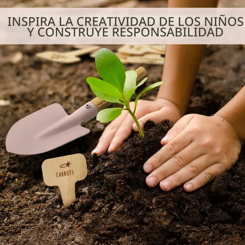 Vista 9 de ZICOTO El mejor juego de jardinería para niños: el juego de jardinería perfecto para niños pequeños con herramientas duraderas y seguras para una