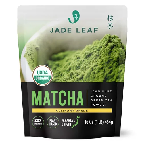Vista 11 de Jade Leaf – Té verde en polvo, orgánico y japonés, de grado culinario supremo (el preferido por los Chefs y cafeterías para mezclar & hornear)