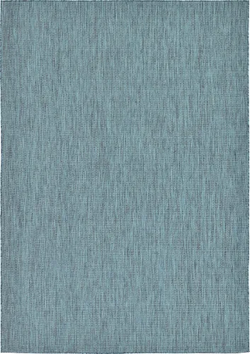 Vista 98 de Unique Loom Collection - Alfombra casual de transición sólida jaspeada para interiores y exteriores