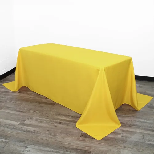 Vista 64 de Your Chair Covers - Mantel rectangular de poliéster sin costuras de alta calidad de 60 pulgadas de ancho x 102 pulgadas de largo - Negro - Mantel
