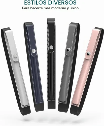 Vista 7 de MoKo Soporte para lápiz para Apple Pencil Pro, Apple Pencil de 1ª/2ª generación, iPencil (USB-C), Funda de cuero PU para lápiz de iPad con hebilla
