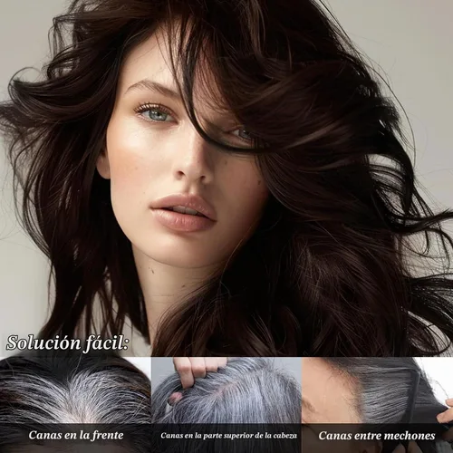 Vista 6 de Barra de retoque de cabello, barra de cubierta de cabello gris instantáneo, peine integrado para mezcla sin costuras, corrector crema, cubierta