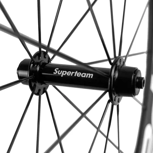 Vista 7 de Superteam Rueda de superficie de frenado de basalto de 0.906 in 1.496 in Carbon Road 700c Clincher Wheelset