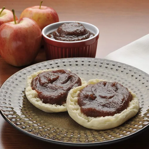 Vista 3 de Amish Valley Products Tarro de vidrio de mantequilla de manzana estilo casero cocido lento (sin jarabe de maíz)