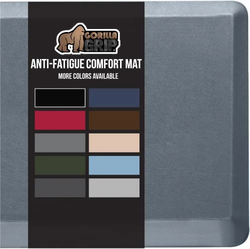 Vista 37 de Gorilla Grip - Tapete antifatiga acolchado para cocina, escritorio, ergonómico, superficie rugosa resistente a los rayones y al agua, para comodidad