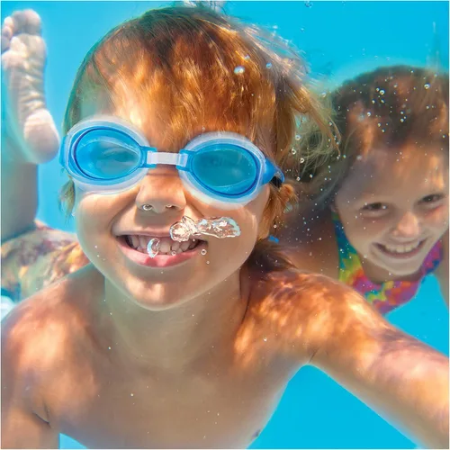 Vista 3 de SwimWays Paquete económico, gafas Guppy de cara de pez, natación suave y entrenador de patadas de monstruos marinos, aprende a nadar Kickboard