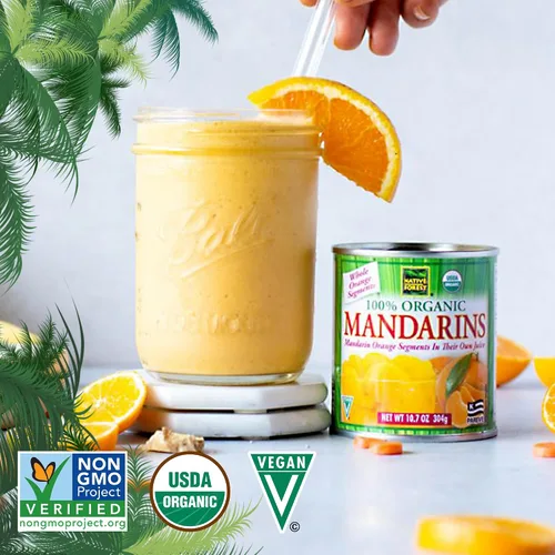 Vista 3 de Native Forest Naranjas mandarinas orgánicas, latas de 10.7 onzas (paquete de 6)
