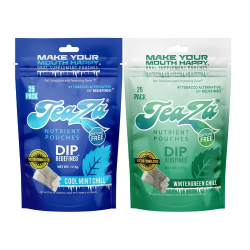 Vista 8 de Teaza Bangin' - Bolsas energéticas de hierbas alternativas al tabaco sin nicotina, bolsas de inmersión saludables para tabaco, sabor prémium a