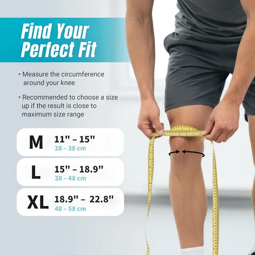 Vista 6 de NeoTium - Rodilleras térmicas para aliviar el dolor de rodilla, apoyo, mejora de la circulación, artritis y dolor en las articulaciones, rodilleras