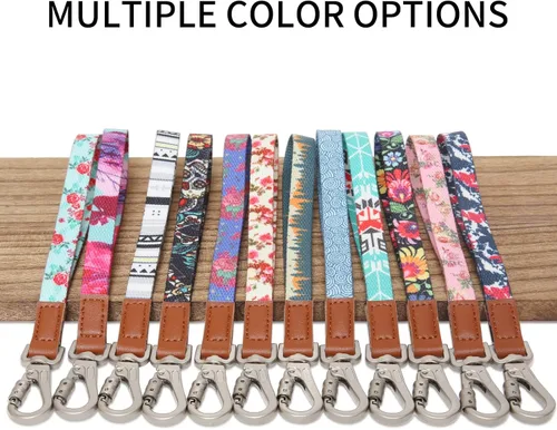 Vista 7 de RAINDEE Cordón de muñeca para llaves llavero cartera soporte de identificación teléfono celular cordón de pulsera para mujer correa de muñeca