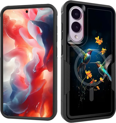 Vista 59 de Funda magnética para Galaxy A16 5G, [compatible con MagSafe] [protección contra caídas de grado militar] Funda resistente a prueba de golpes
