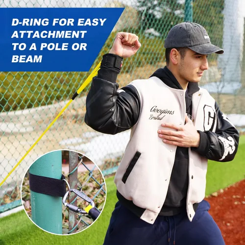 Vista 5 de SunNordik Bandas de resistencia para lanzadores, equipo de entrenamiento de béisbol y softbol para mejorar la fuerza del brazo y el entrenamiento