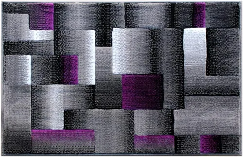 Vista 13 de Masada Rugs, Alfombra de Área Moderna Contemporánea, Azul Gris Negro (2 Pies X 3 Pies) Tapete