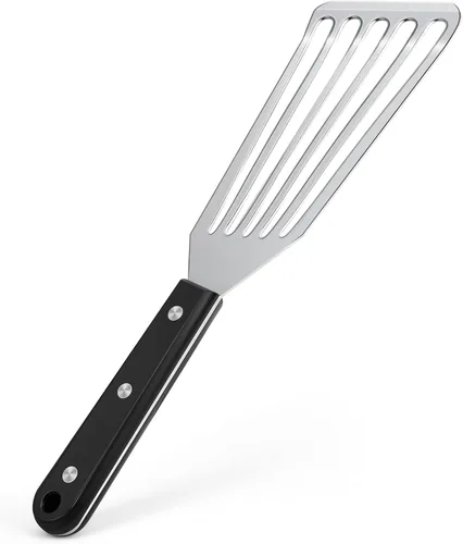 Vista 9 de Newness - Juego de utensilios de cocina de acero inoxidable 304, accesorios de cocina de metal, incluye cucharón de sopa, cuchara ranurada, cuchara