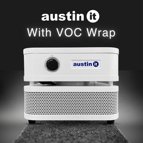 Vista 5 de Austin Air it - Purificador de aire para habitación con filtros de aire de envoltura de carbono COV, filtro de aire personal para habitación