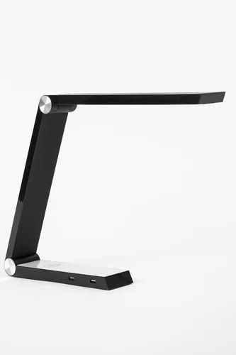 Vista 11 de Moderna lámpara LED de escritorio con control de luz regulable, carga inalámbrica y 2 puertos USB para hogar, oficina, dormitorios, luz de lectura