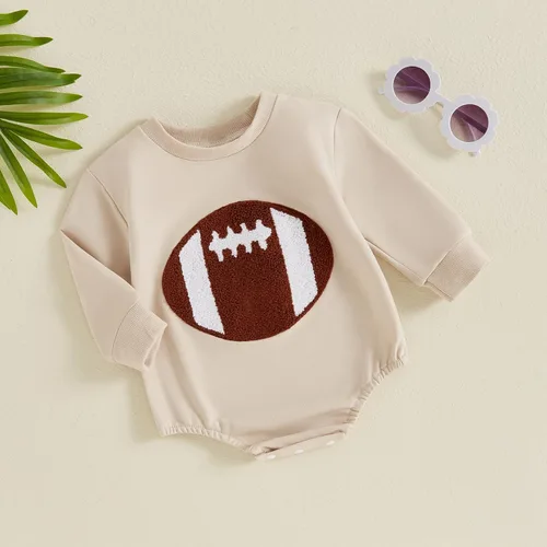 Vista 81 de MERSARIPHY Sudadera de fútbol para bebé, traje de manga larga con letras divertidas, ropa de otoño e invierno
