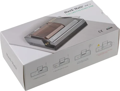 Vista 7 de Máquina de inyección de cigarrillos Hawk-Matic HK2, máquina de enrollar cigarrillos eléctrica, color gris