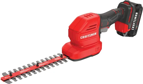 Vista 7 de CRAFTSMAN V20 - Kit de recortadora de césped manual inalámbrica y mini cortasetos (CMCSS800C1)