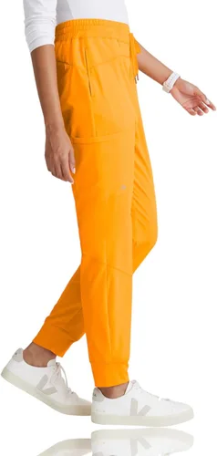 Vista 3 de Barco One Pantalón deportivo, pantalón quirúrgico de altura media, con tejido elástico de 4 vías y 3 bolsillos, para mujer