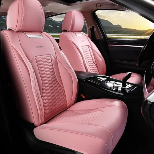 Vista 20 de Coverado - Fundas de asiento delantero de coche, fundas de asiento de cuero de lujo para automóviles, fundas de asiento de automóvil protectoras