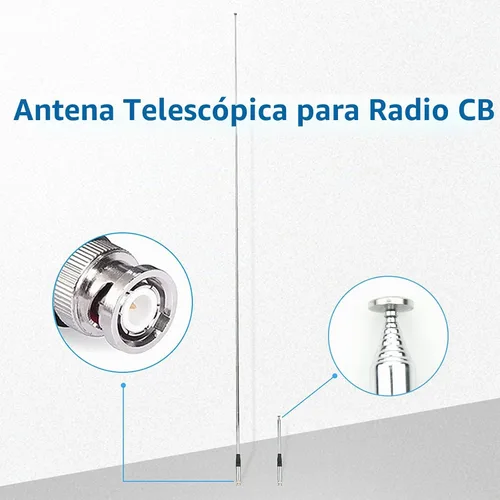Vista 6 de 51.2 in 27MHz CB antena BNC macho para QYT Kenwood Icom