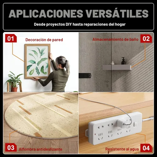 Vista 3 de Cinta de Doble Cara 3M Resistente de 10 Pies, Cinta de Montaje de Doble Cara para Paredes, 3M VHB Cinta de Doble Cara Fuerte Resistente