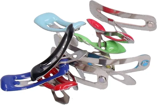 Vista 5 de Zerodis Pinzas para el pelo pequeñas para mascotas, 50 horquillas de colores diferentes, clip de gota de agua para mascotas pequeñas para conejillos