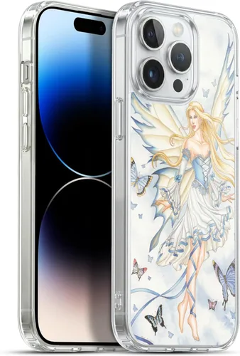 Vista 12 de Head Case Designs Officially Licensed Nene Thomas Amber with Fairy Cat Fairies Gel Case [Military Grade Protection] Compatible with Apple iPhone 13