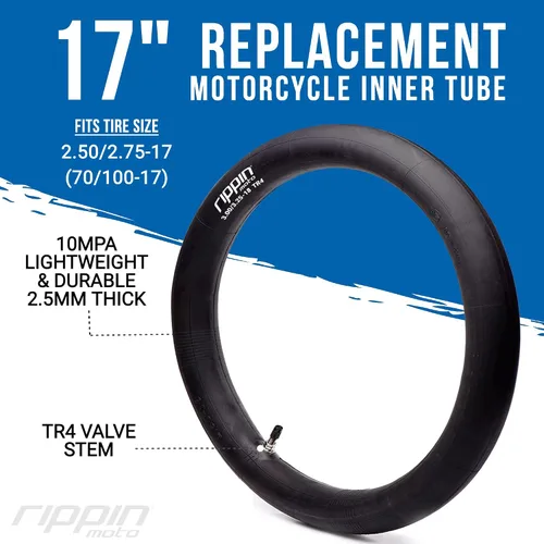Vista 2 de Rippin Moto 70/100-17 (2.50/2.75-17) Tubo interior de motocicleta, 0.1 in
