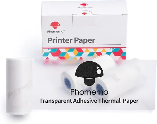 Vista 9 de Phomemo - Papel adhesivo térmico blanco para impresora, 77 mm, compatible con la impresora de notas adhesivas Phomemo M03/M03AS/M04S/M04AS, texto