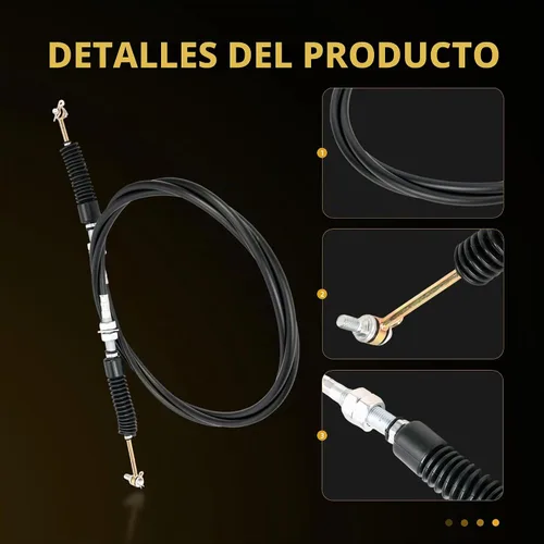 Vista 3 de Cable de cambio de marchas 7081990/7082475 Compatible con Polaris Ranger 900 Crew, Cable de palanca de control de transmisión automática Compatible