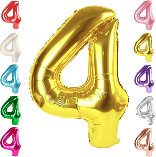 Vista 207 de Globos del números 0 de 40 pulgadas para formar los números 10, 20, 30, 40, 50, 60, 70, 80, 90, 100, para decoración de cumpleaños, bodas, eventos