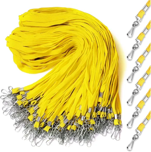 Vista 8 de Epakh 200 cordones para identificación con nombre y credencial para el cuello, con clips, correas para el cuello para oficina, escuela, enfermeras