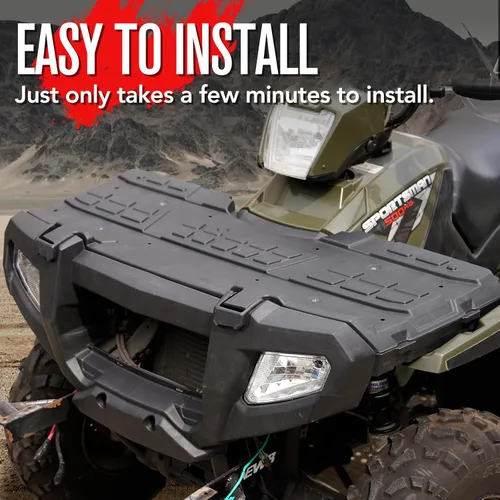Vista 6 de A & UTV PRO Kit de caja de almacenamiento inferior y cubierta de servicio frontal para Polaris Sportsman 400 450 500 600 700 800 2005-2010