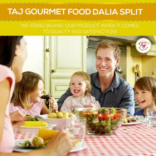 Vista 5 de TAJ Premium indian Dalia Split (garbanzos partidos asados Daliya), (14 onzas)