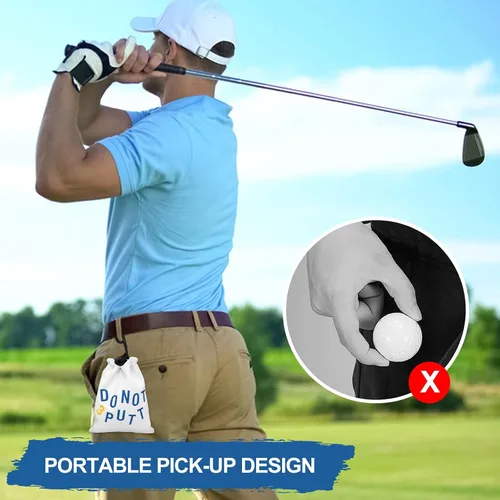 Vista 6 de Bolsa de golf para objetos de valor, bolsa de cuero para camiseta de golf con cierre de cordón, bolsa portátil para pelotas de golf, accesorios
