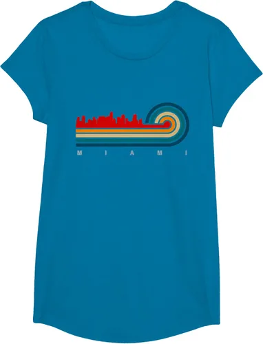 Vista 39 de Camiseta Retro City of Miami Florida, Negro