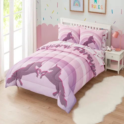 Vista 40 de Juego de edredón con diseño de baloncesto tamaño individual – Ropa de cama en una bolsa con sábanas, fundas de almohada y fundas decorativas
