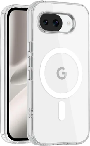 Vista 10 de Funda magnética transparente para Google Pixel 10A de 6.3 pulgadas, antiamarilleo, compatible con MagSafe a prueba de golpes, delgada, para Pixel