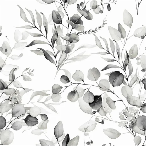 Vista 10 de Floralplus Papel tapiz autoadhesivo de hojas de eucalipto bohemio para baño, apto para inquilinos, papel tapiz extraíble, papel adhesivo adhesivo
